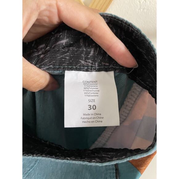 O’Neill Boardshorts Mens 30 Blue Green Hyperfreak Groovey Back Pocket Swim Surf - Picture 9 of 10